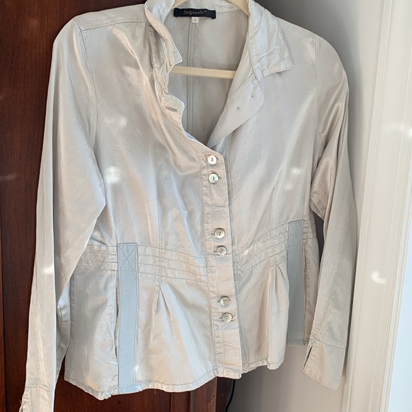 Silver (not too shiny) rad top with pockets. Degrade size M/L - Picture 9 of 9
